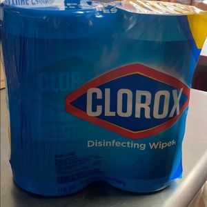 -two Clorox wipes